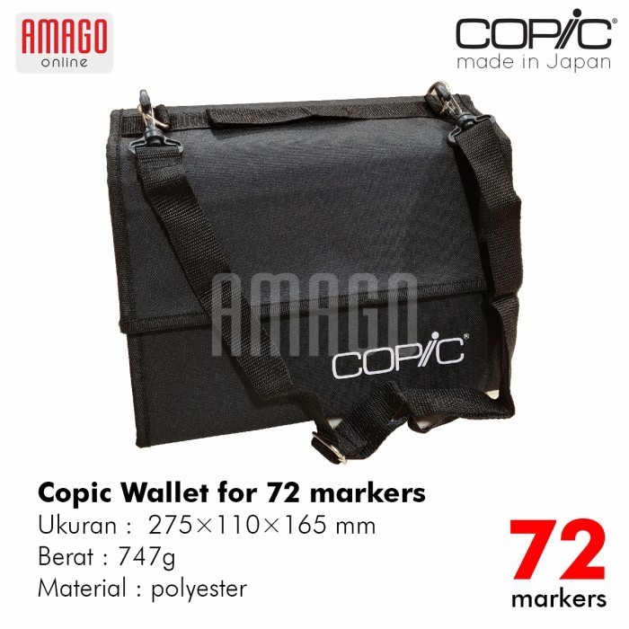 

Copic Wallet Bag Case 72 markers - Tas Copic isi 72