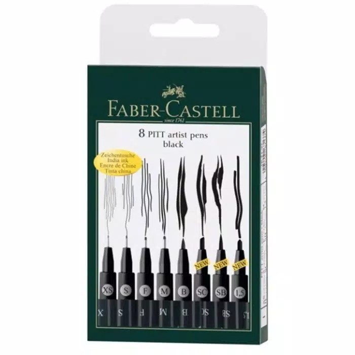 

Faber-Castell PITT Artist Pen with New Special Nibs 8 Wallet