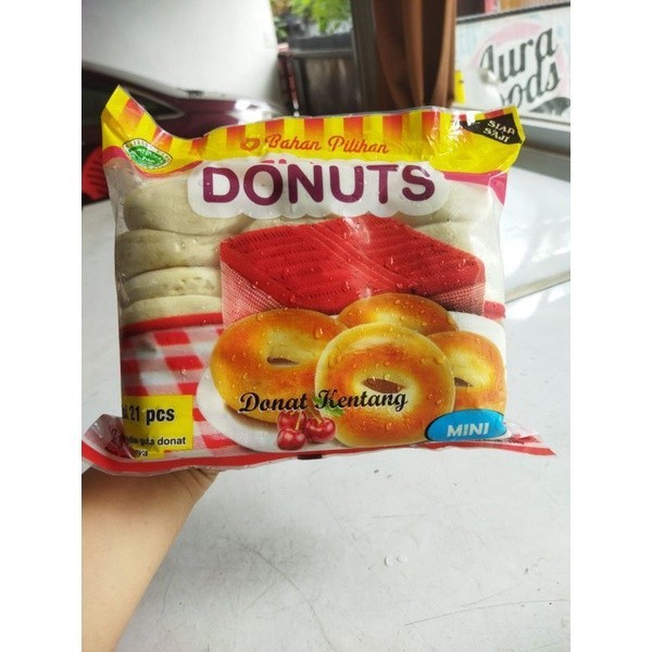 

Pelangi Donat mini frozen isi 21 pcs free gula halus