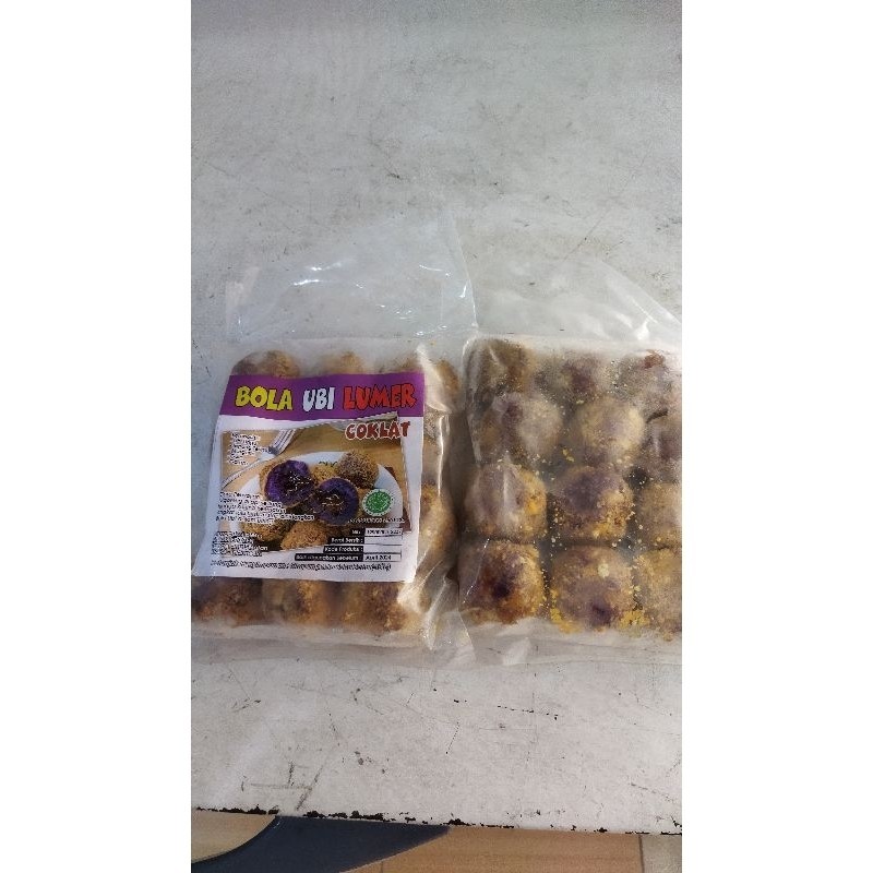 Bola bola ubi ungu lumer isi coklat