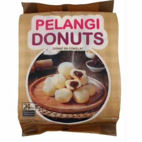 

Pelangi Donat isi coklat frozen / beku isi 24 pcs