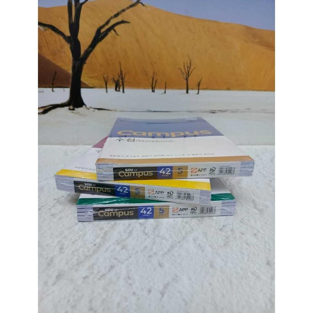 

(5 buku) SiDU Maxi Buku Tulis 42 Lembar KAMPUS CAMPUS design SAMPUL KOREA / BUKU BESAR PANJANG FLASH SALE