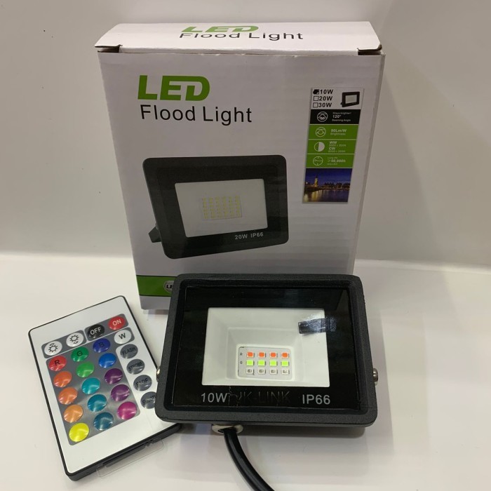 Lampu Sorot Warna Warni Rgb 10W 10 Watt Lampu Taman Rgb Gratis Ongkir