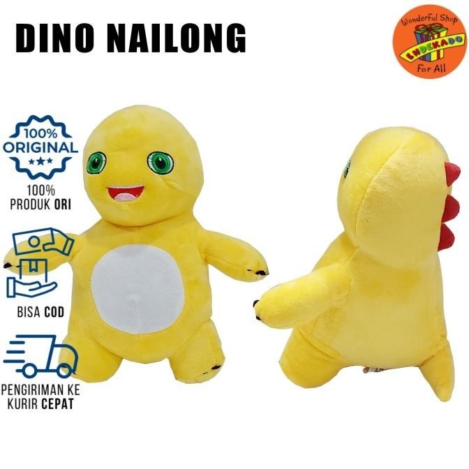 %%%%] MAKASSAR  Boneka Nailong - Dino Kuning - Boneka Dino Nailong