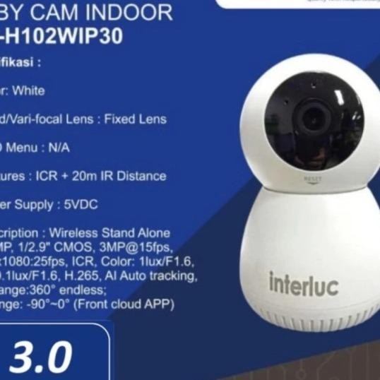 Camera Cctv Interluc Edge 3Mp Smart Camera Indoor Ptz Ip Audio Wifi