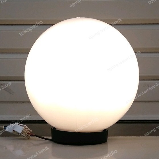 Kap Lampu Taman Bulat Diameter 20Cm/8" Anti Pecah Gratis Ongkir
