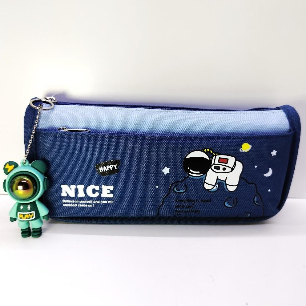 

Kotak Pensil Kain 2 Resleting KY-7645 / Pencil Case / Box Pen / Tepak / Boks Pensil BISA COD