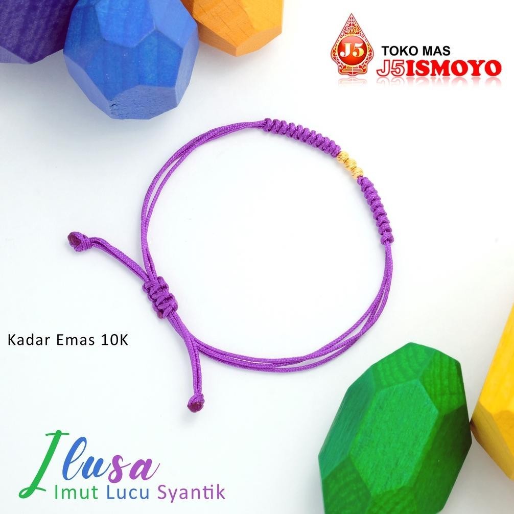 PROMO Gelang Tali Kombinasi Emas Ilusa J5 Ismoyo