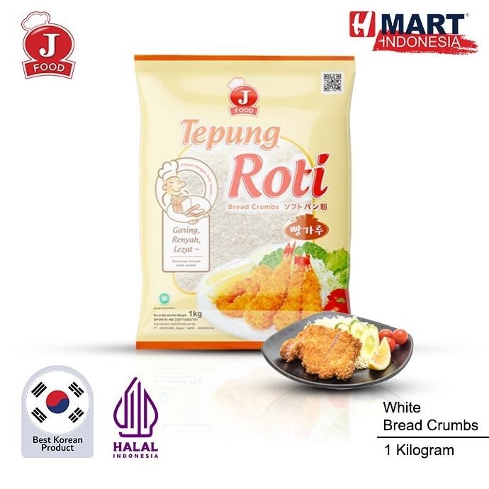 

J FOOD White Bread Crumbs - Tepung Roti Putih 1kg