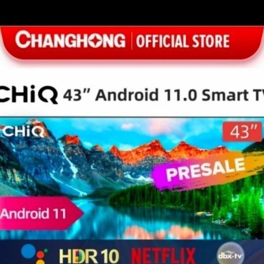 Chiq Chang Hong 43 Inch L43G7P Smart Tv Full Hd Tv Digital Android
