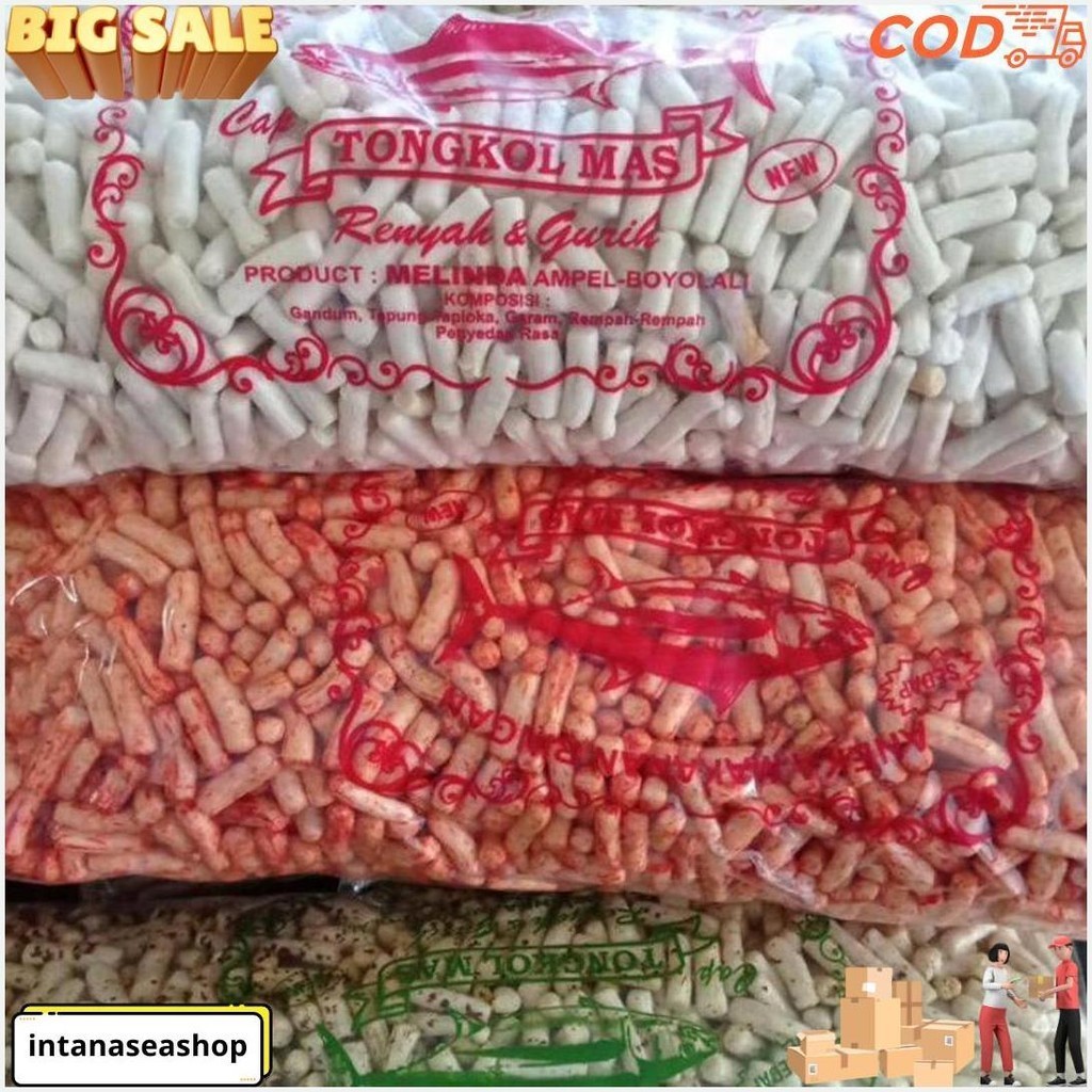 

Kerupuk Ikan Tongkol Viral 1Kg Ori/Pedas Daun Jeruk/Lombok Ijo/Balado Siap Kirim