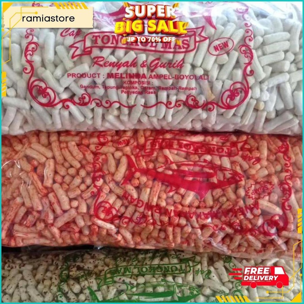 

Kerupuk Ikan Tongkol Viral 1Kg Ori/Pedas Daun Jeruk/Lombok Ijo/Balado Original Produk