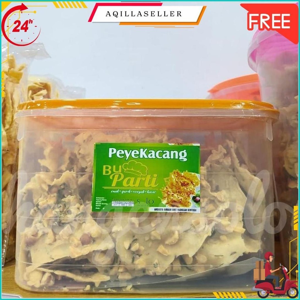 

Peyek Kacang Toples Kecil 400 Gram Bu Parti Oleh Oleh Solo Terlaris