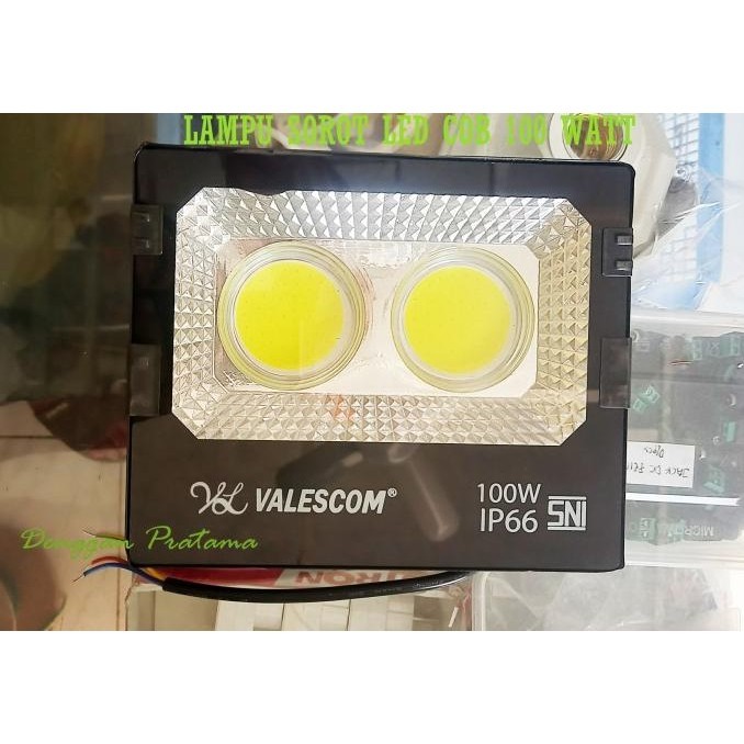 BEBAS ONGKIR - Lampu Sorot Tembak Led COB 100 Watt Valescom