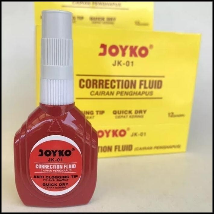 

DISKON CORRECTION FLUID MERAH JOYKO JK-01