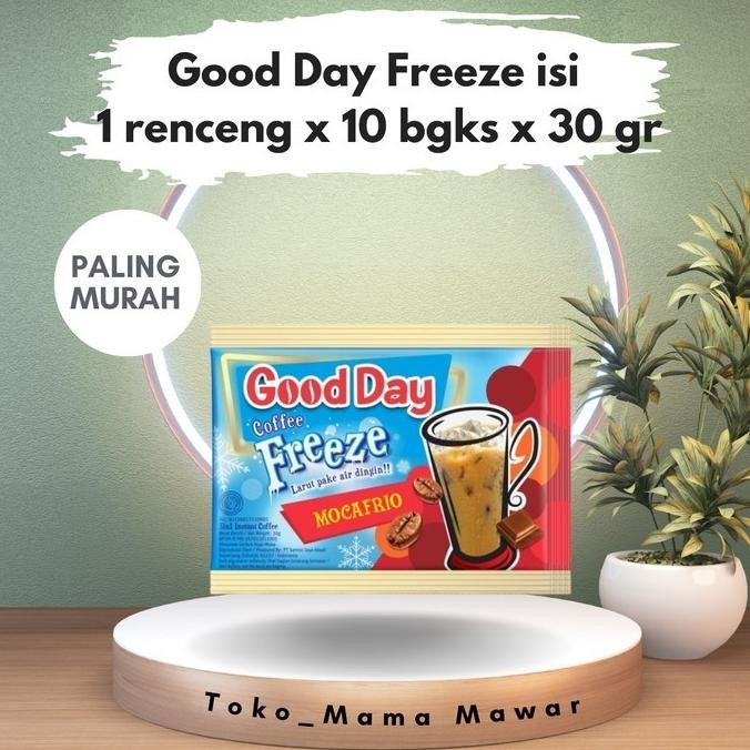 

Terlaris Paling Murah Good Day Freeze Isi 1 Renceng X 10 Bgks X 30 Gr Ready Stok