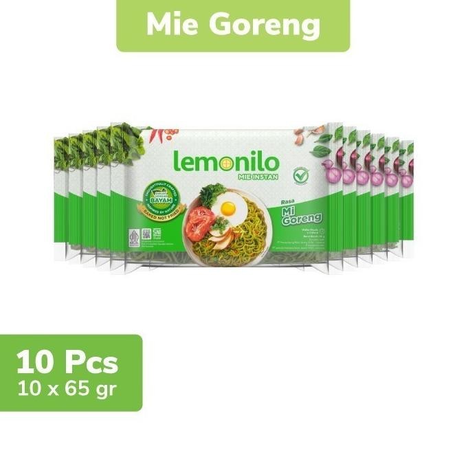 

Terlaris 10 Pcs Lemonilo Mie Instan Goreng 65G Ready Stok
