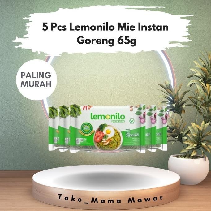 

Terlaris Paling Murah 5 Pcs Lemonilo Mie Instan Goreng 65G Ready Stok