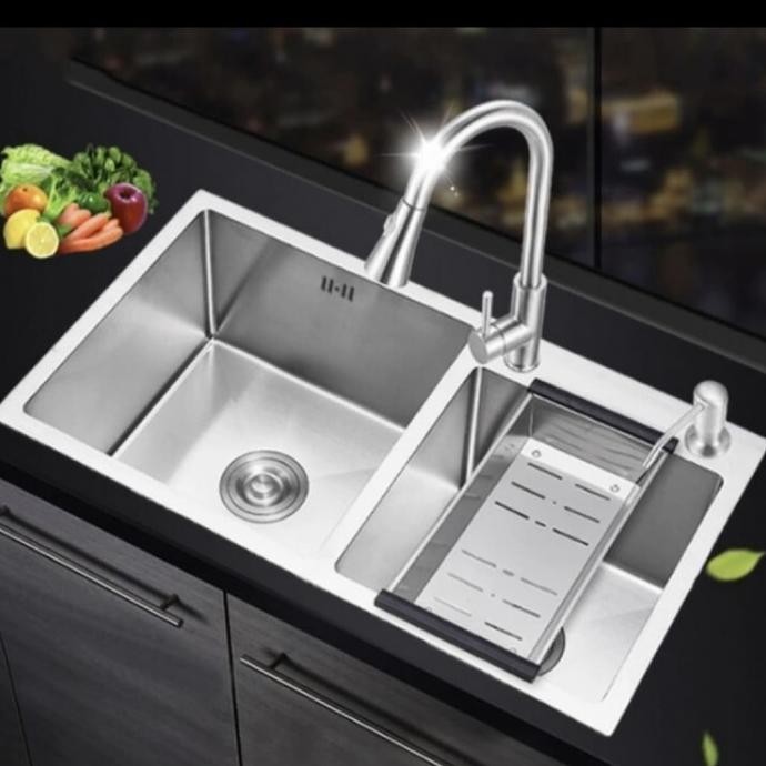 Bak Cuci Piring 2 Lubang 8245/Kichen Sink Onan 2 Lubang