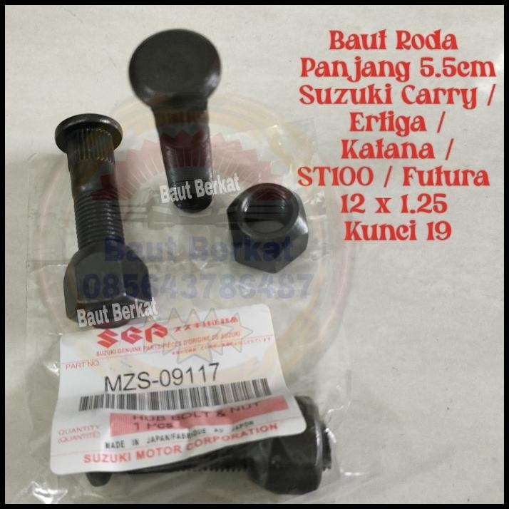 GRATIS ONGKIR BAUT RODA PANJANG KATANA BAUT RODA VELG SUZUKI CARRY FUTURA 5CM 50MM 