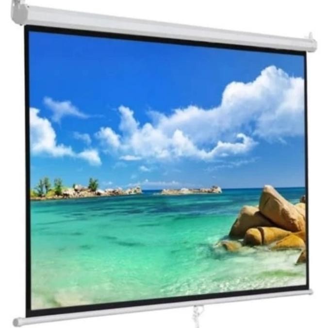 Layar Proyektor Manual 70 Inch