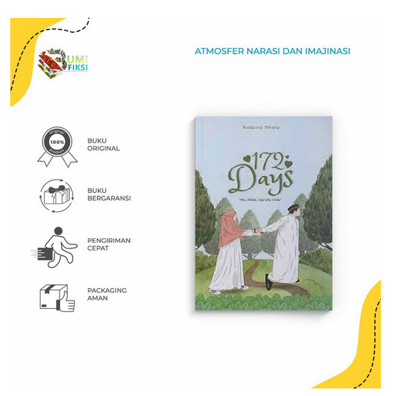 Buku Novel 172 Days : Aku Ikhlas, Tapi Aku Rindu - Nadzira Shafa - Motivaksi Inspira - Bumi Fiksi
