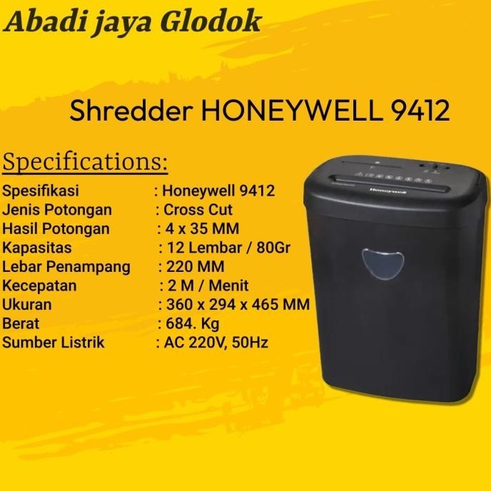 Honeywell 9412 Paper Shredder