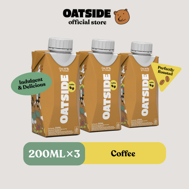 

OATSIDE Oat Milk Coffee Caps (Kemasan Tutup Botol) 200ml x 3 pcs