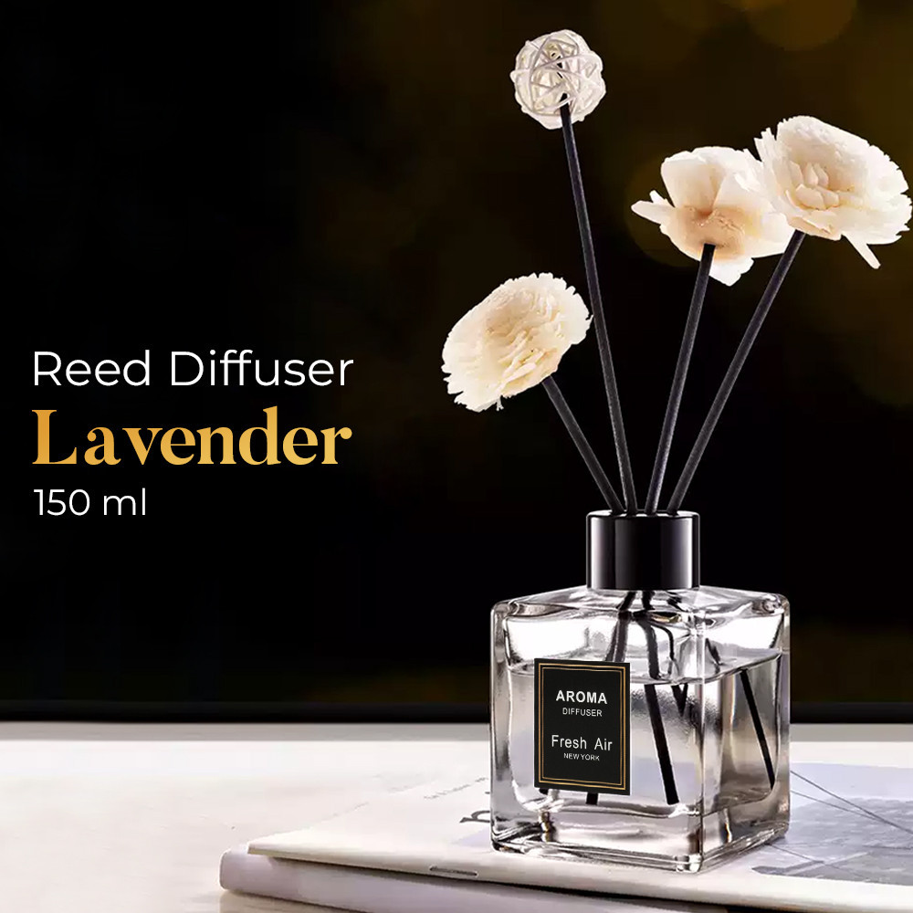 GlowWell Longfine Pengharum Ruangan Aromaterapi Reed Diffuser Rattan 150ml - LF01