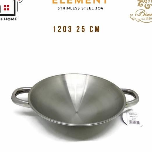 Bima Element Wajan Stainless Steel 304 25 Cm Penggorengan 1203