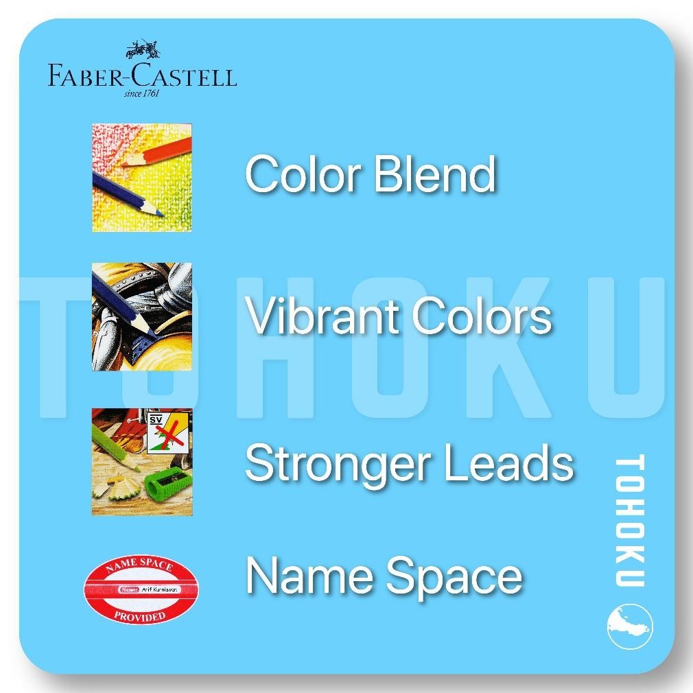 

ht-12 [Lengkap] Faber-Castell Classic Color Pencils | 12-24-36-48 Hemat