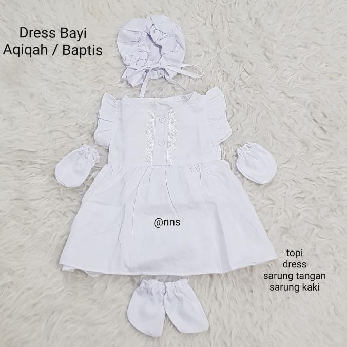 Baju Bayi Perempuan Newborn Set NNS Untuk Aqiqah Baptis