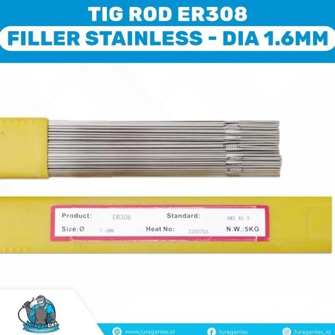 Kawat Las Argon / Tig Rod Filler Stainless Er308 Diameter 1,6Mm