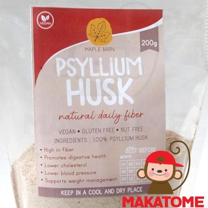 

Psyllium Husk Powder Maple Barn 200gr 200 gr diet serat alami fibre