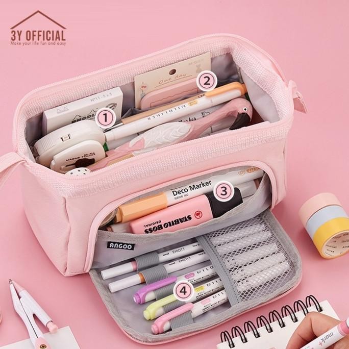 

3Y ANGOO DOUBLE LAYER MACARON KOTAK PENSIL KAPASITAS BESAR PENCIL CASE TEMPAT KOTAK PENSIL ANAK TERLARIS TERBARU BRAND ASLI 100% MODERN TERMURAH BERKUALITAS BAGUS UNIK TREND 2023 2024