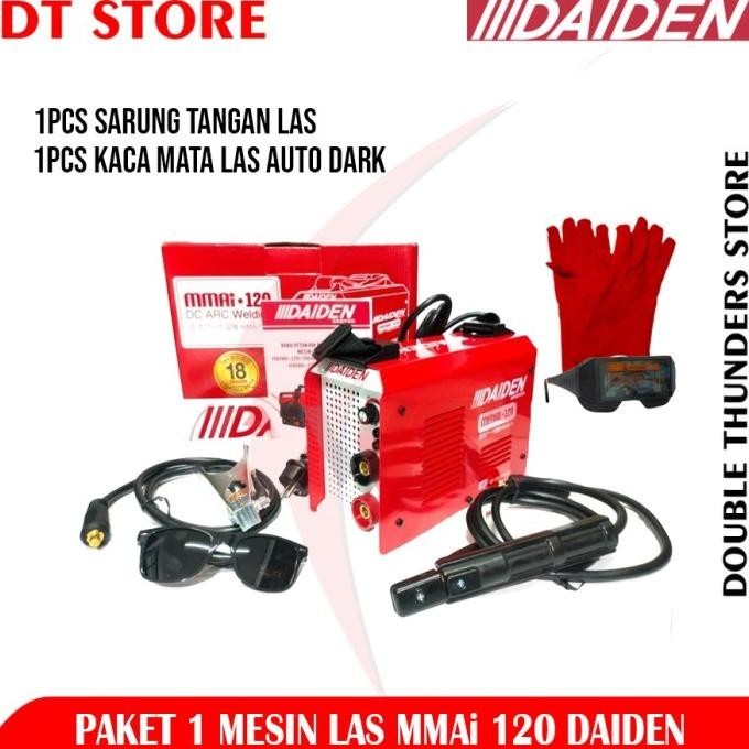 Daiden Mesin Las Mmai120 / Mesin Trafo Las Inverter Mmai120
