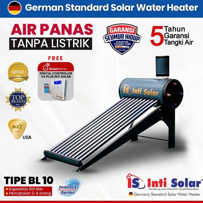 Pemanas Air Matahari IntiSolar 100 liter INTI SOLAR WATER HEATER BL10