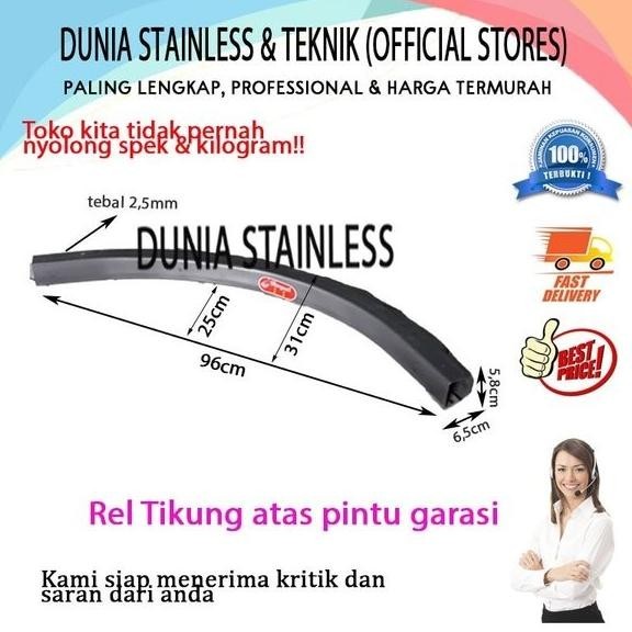 Rel Tikung Atas Pintu Garasi