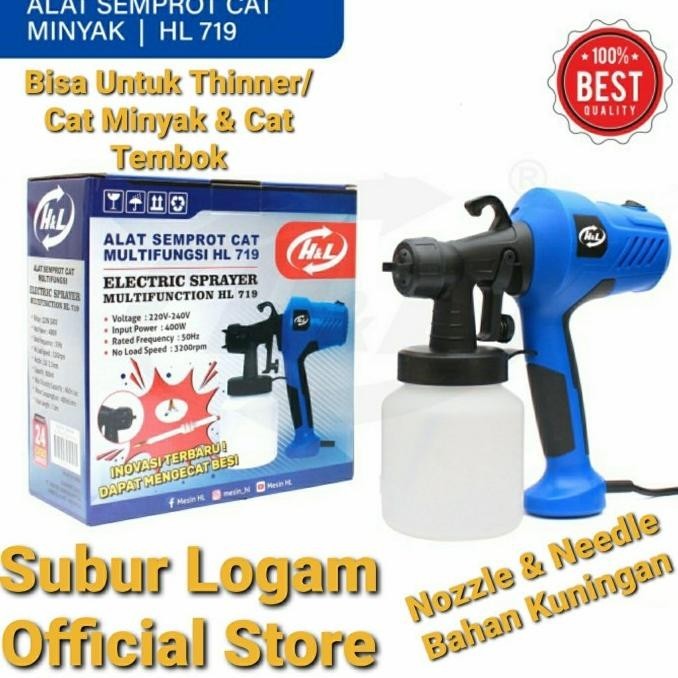 Electric Spray Gun Hl 719 Alat Semprot Cat Elektrik H&L