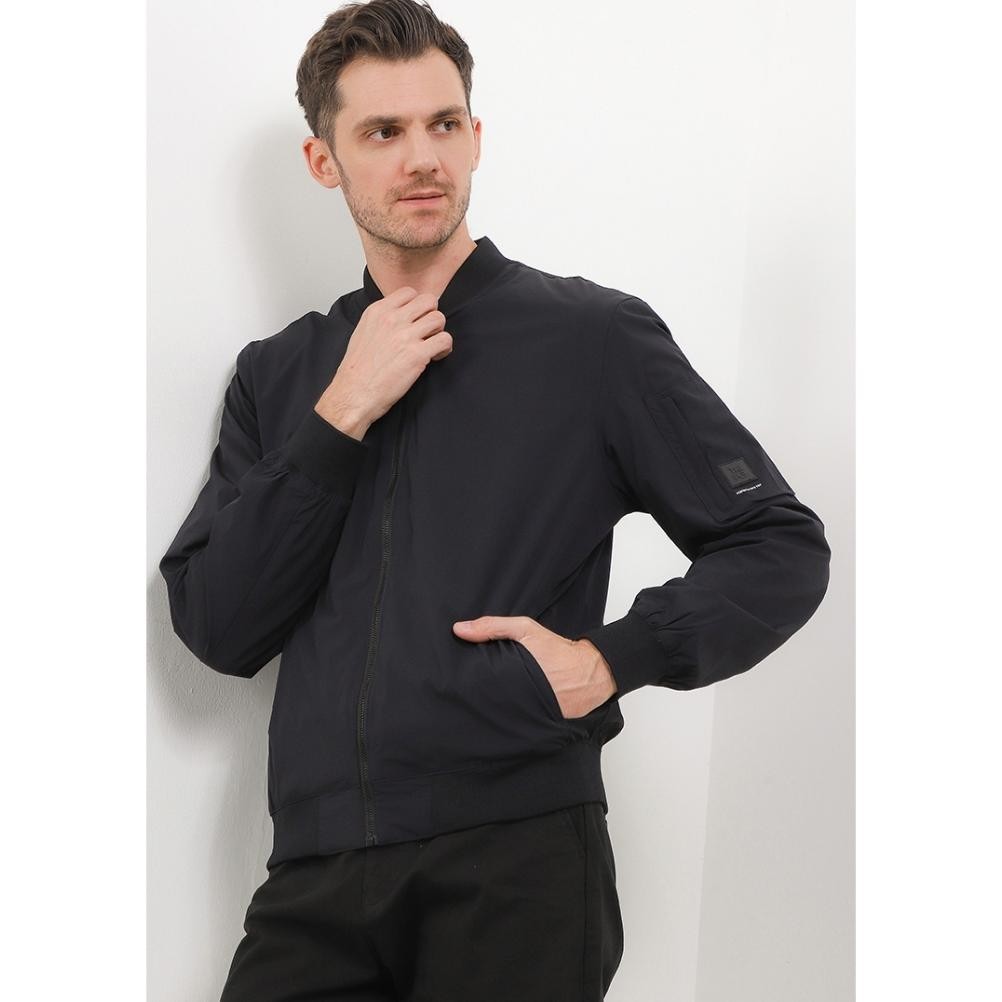 Jaket Pria Keren Bomber Parasut Jk Prs 535 08 Blk Hitam