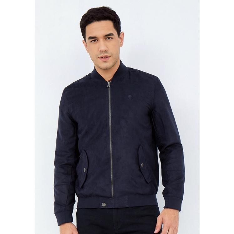 Jaket Pria Keren Suede Bomber Jacket 2Jkilx21L287 Navy