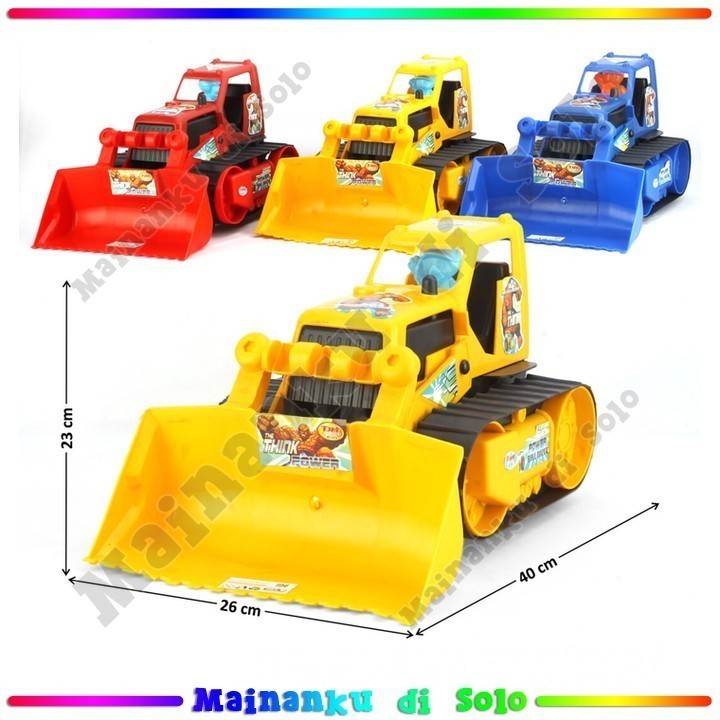 [Mainanku] Mainan Anak Truk Konstruksi Bulldozer Power Bulldozer
