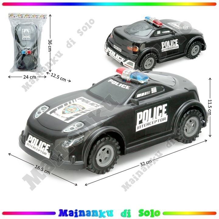 [Mainanku] Mobil Sedan Polisi No Mesin Toys