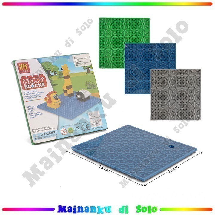 [Mainanku] Mainan Papan Alas Block Mini / Kecil Happy Blocks Connection/Assambley Block