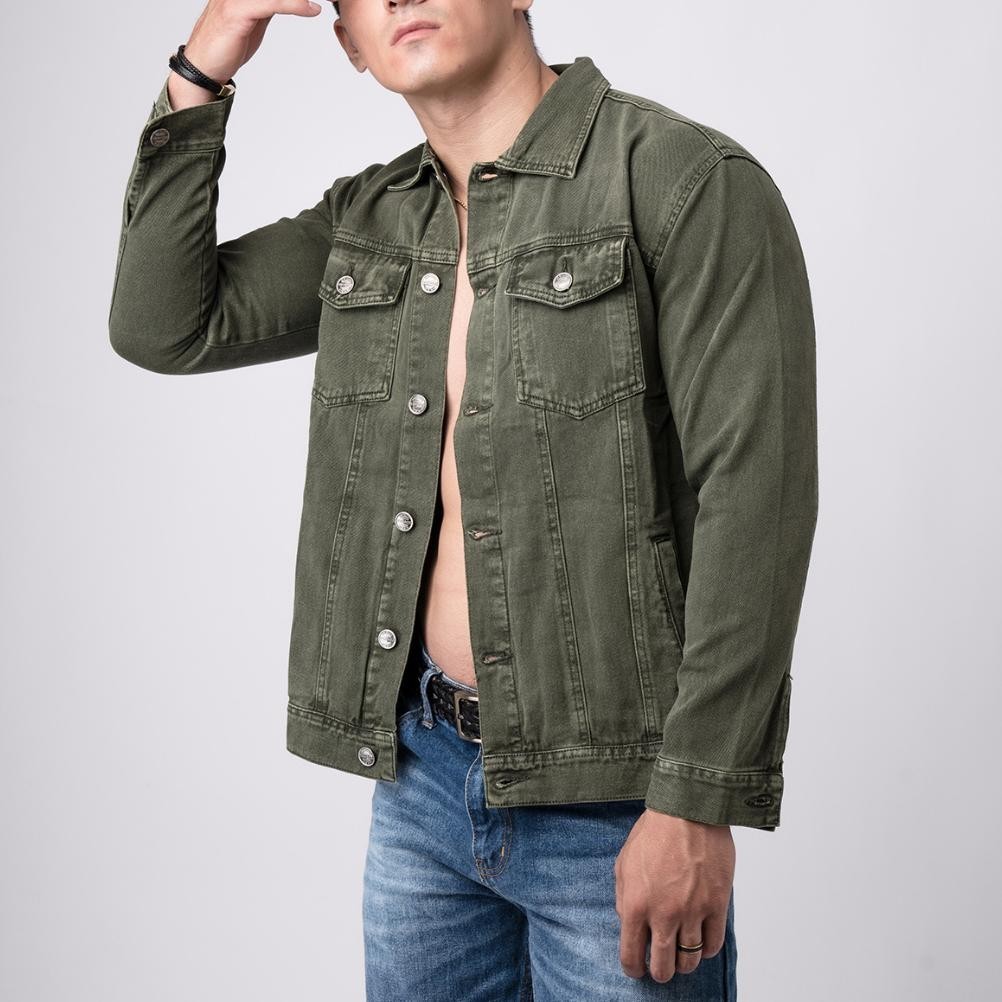 Jaket Pria Keren Jacket Jeans Pria Slim Fit Een Army