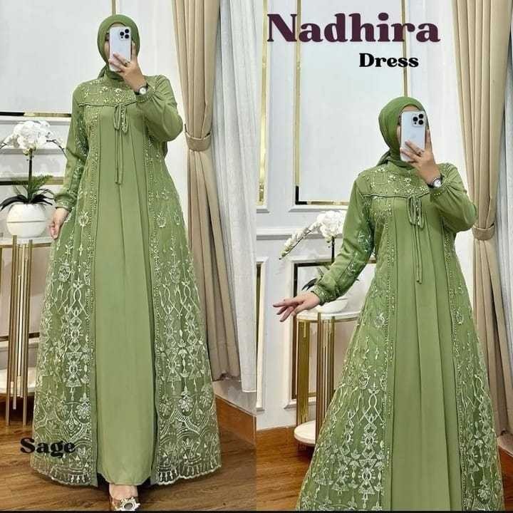 Gamis Wanita Terbaru 2024 Maxydrees Lebaran Murah Mewah Brokat Kondangan Dewasa Motif Kekinian Ghami