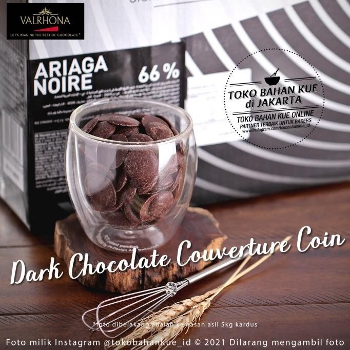 

Valrhona Ariaga Noire 66% 1Kg Chocolate Dark Couverture Coin Cokelat