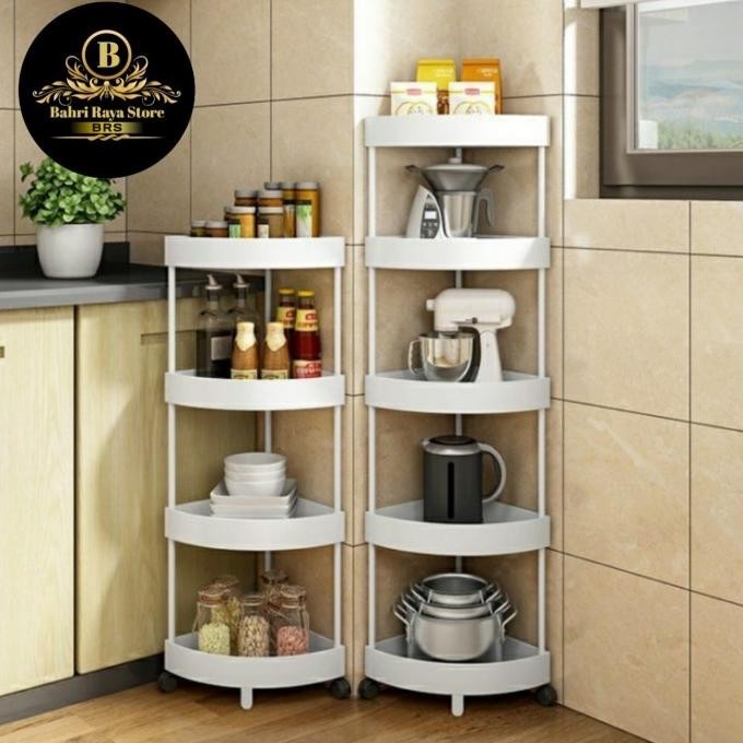 Rak Sudut Susun Kamar Mandi Rak Sudut Dapur Sudut Ruang Tamu Serbaguna ES77