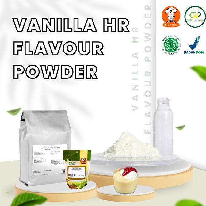 

Vanilla Flavour Powder / Perisa Bubuk Vanila / Perasa Flavor Vanilla