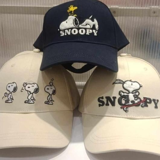 Topi Baseball Niso Snoopy Summer Travel Collection Cute Baseball Cap